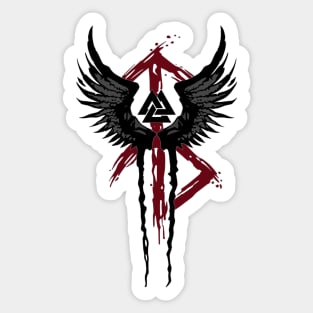 Valkyrie Symbol Valknut Odin Wings Vikings Asgard Valhalla Sticker